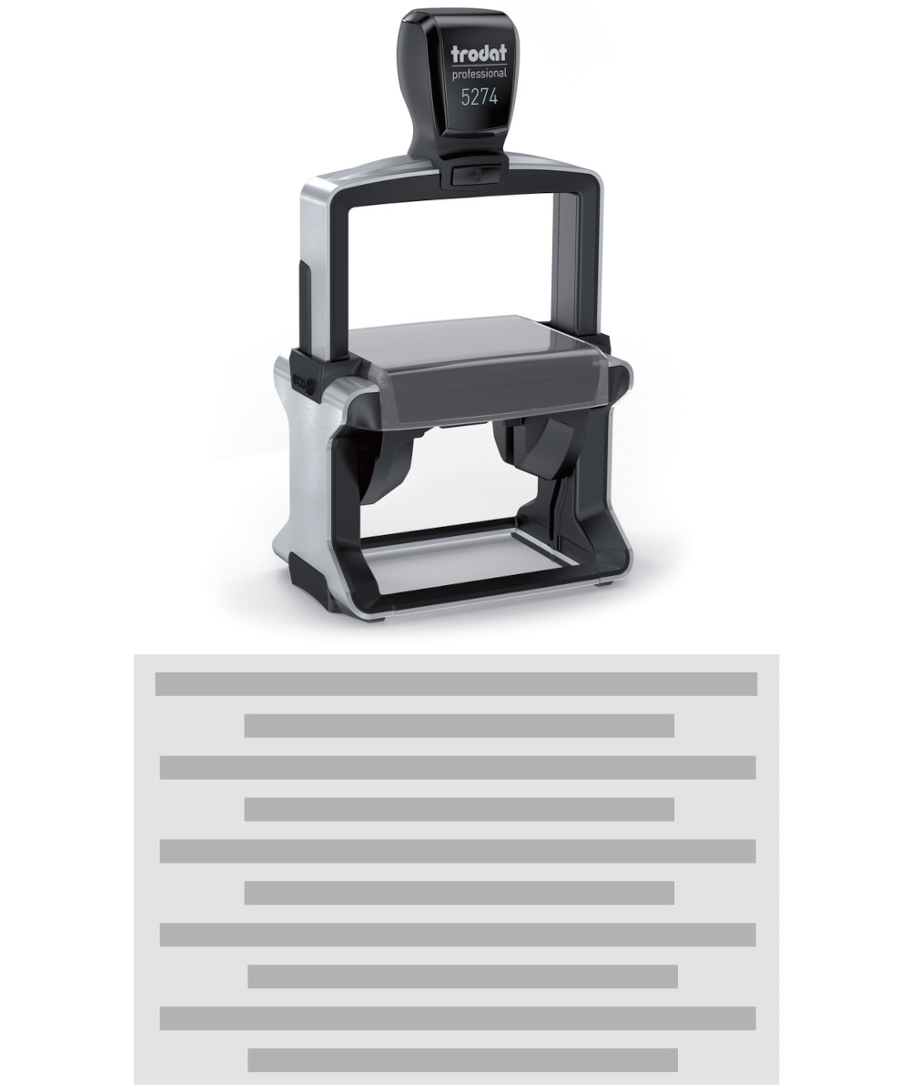 Trodat Professional 5274 – 9 Lines (60 x 40mm)