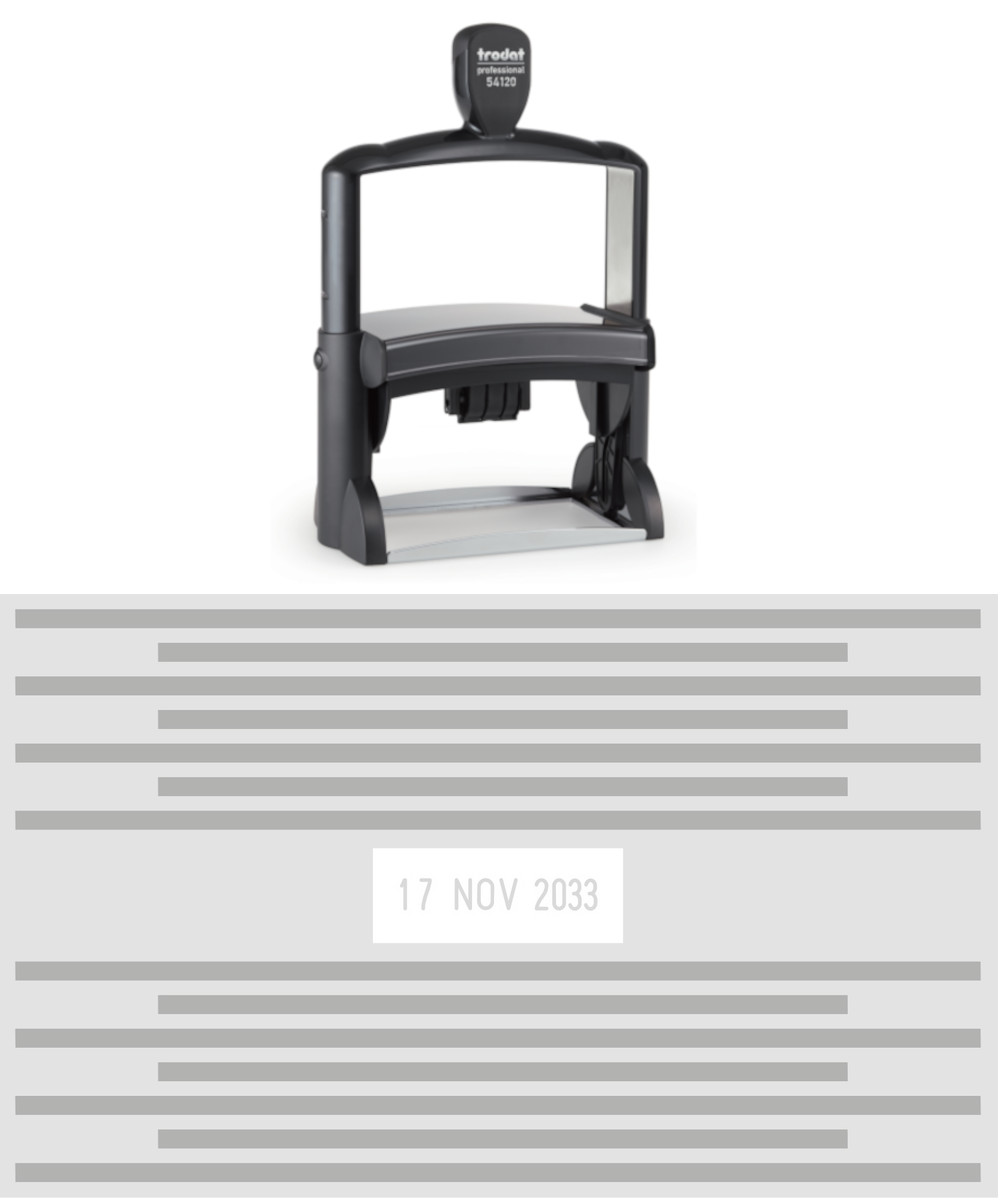 Trodat Stamp 54120 date stamp main photo
